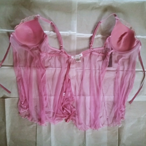 Open Demi-Chemise and Matching Bikini Set - Picture 2 of 8